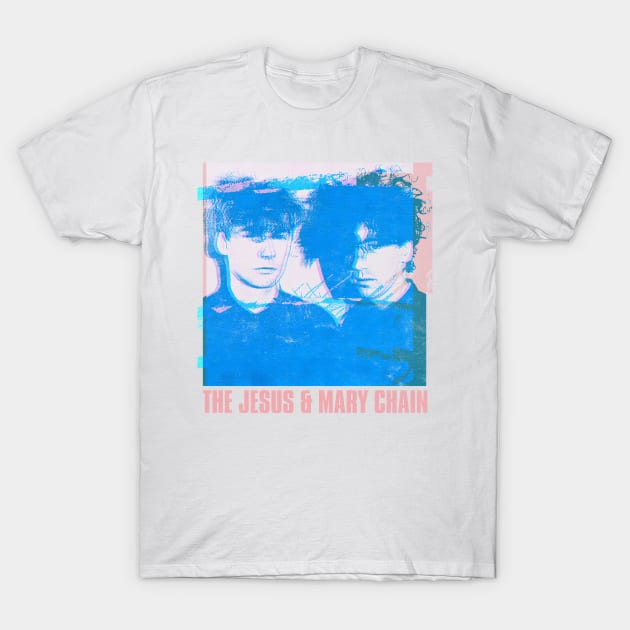 The Jesus & Mary Chain - - - Glitch Style Fan Art T-Shirt by unknown_pleasures